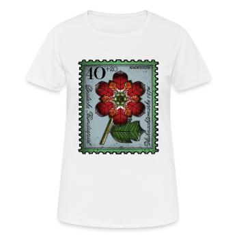 Briefmarke Adventsstern - Frauen T-Shirt atmungsaktiv - Weiß - Vorne - AI Model Female 172 dark (172cm)