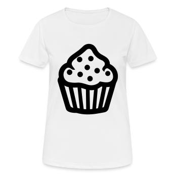cupcake - T-shirt respirant Femme - blanc - Devant - AI Model Female 172 dark (172cm)