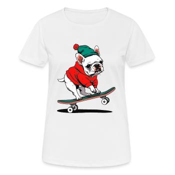 Carlin de patin - T-shirt respirant Femme - blanc - Devant - AI Model Female 172 dark (172cm)