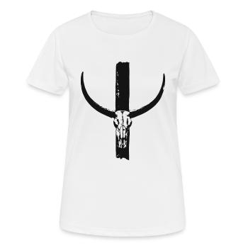 Tengri - T-shirt respirant Femme - blanc - Devant - AI Model Female 172 dark (172cm)