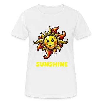 soleil soleil - T-shirt respirant Femme - blanc - Devant - AI Model Female 172 dark (172cm)