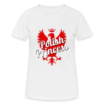 Polish Princess - Polen - Prinzessin Poland Polska - Women's Breathable T-Shirt - white - Front - AI Model Female 172 dark (172cm)