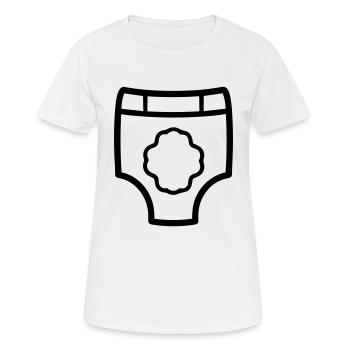 Schicht - Frauen T-Shirt atmungsaktiv - Weiß - Vorne - AI Model Female 172 dark (172cm)