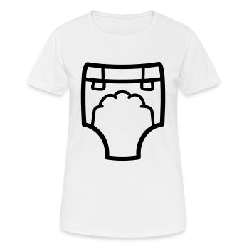 Couche - T-shirt respirant Femme - blanc - Devant - AI Model Female 172 dark (172cm)