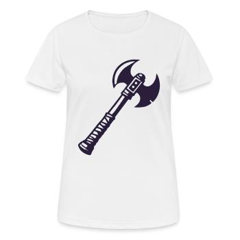 hache - T-shirt respirant Femme - blanc - Devant - AI Model Female 172 dark (172cm)
