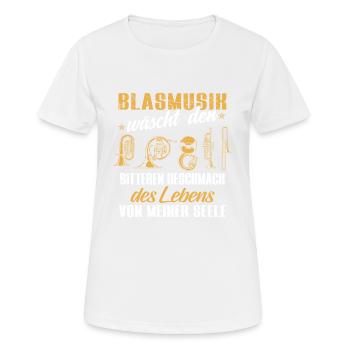 Blasmusik Musiker Musik Geschenk · Geschmack - Frauen T-Shirt atmungsaktiv - Weiß - Vorne - AI Model Female 172 dark (172cm)
