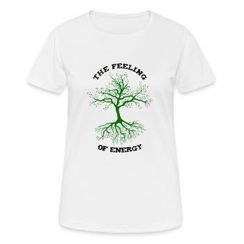 Démo Conservation de la Nature Nature Bio Future Eco Durable - T-shirt respirant Femme - blanc - Devant - AI Model Female 172 dark (172cm)
