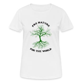 Démo Conservation de la Nature Nature Bio Future Eco Durable - T-shirt respirant Femme - blanc - Devant - AI Model Female 172 dark (172cm)