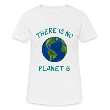There Is No Planet B - Women's Breathable T-Shirt - white - Front - AI Model Female 172 dark (172cm)