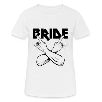 Bride - Women's Breathable T-Shirt - white - Front - AI Model Female 172 dark (172cm)