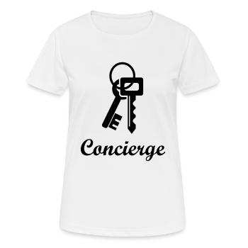 Concierge - Women's Breathable T-Shirt - white - Front - AI Model Female 172 dark (172cm)
