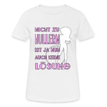 hulahoop girl hullern rosa hula keine lösung - Frauen T-Shirt atmungsaktiv - Weiß - Vorne - AI Model Female 172 dark (172cm)