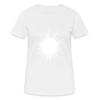 Seeigelicon symbol - Frauen T-Shirt atmungsaktiv - Weiß - Vorne - AI Model Female 172 dark (172cm)