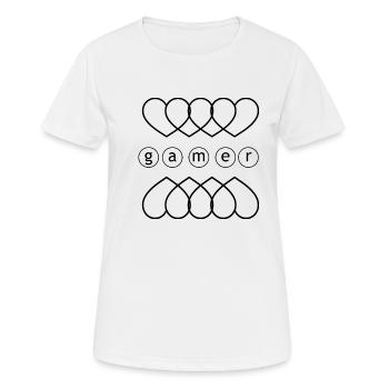 Game Gaming PC - Women's Breathable T-Shirt - white - Front - AI Model Female 172 dark (172cm)