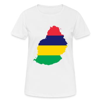 Maurice - T-shirt respirant Femme - blanc - Devant - AI Model Female 172 dark (172cm)