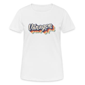 Vanagon retro Syncro Bus Camper - T-shirt respirant Femme - blanc - Devant - AI Model Female 172 dark (172cm)