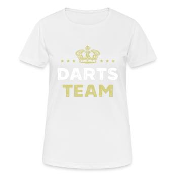 Équipe de fléchettes - T-shirt respirant Femme - blanc - Devant - AI Model Female 172 dark (172cm)