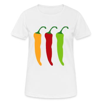 chili - T-shirt respirant Femme - blanc - Devant - AI Model Female 172 dark (172cm)