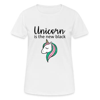 Unicorn is the new black - Women's Breathable T-Shirt - white - Front - AI Model Female 172 dark (172cm)