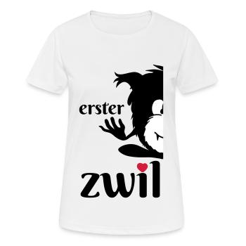 Monster Smuffel erster Zwilling geteilt - Frauen T-Shirt atmungsaktiv - Weiß - Vorne - AI Model Female 172 dark (172cm)