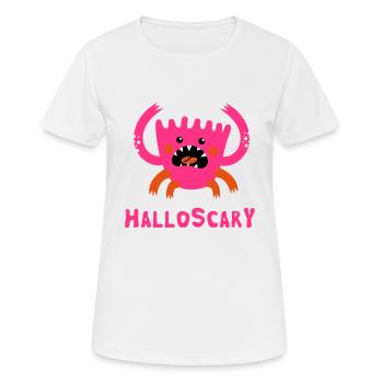 Bonjour Effrayant - T-shirt respirant Femme - blanc - Devant - AI Model Female 172 dark (172cm)