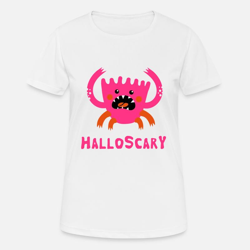 Hello Scary - Women's Breathable T-Shirt - white