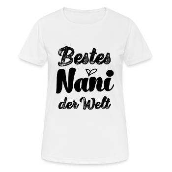 Bestes Nani Oma Schweiz Schweizerdeutsch Omi - Frauen T-Shirt atmungsaktiv - Weiß - Vorne - AI Model Female 172 dark (172cm)