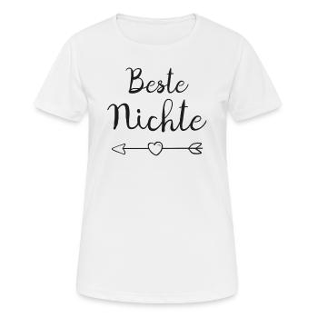 Beste Nichte Tante Partnerlook Freundin outfit - Frauen T-Shirt atmungsaktiv - Weiß - Vorne - AI Model Female 172 dark (172cm)