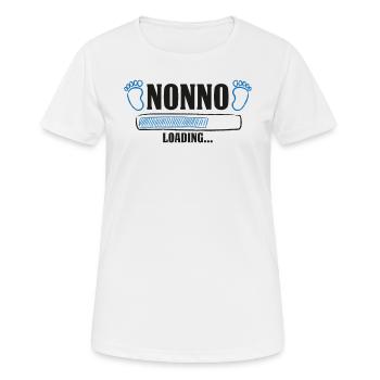 Nonno Loading Neonato Incinta Gravidanza 2022 - Frauen T-Shirt atmungsaktiv - Weiß - Vorne - AI Model Female 172 dark (172cm)