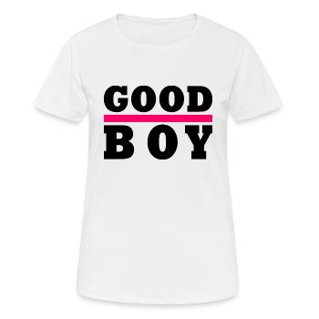 Good boy - T-shirt respirant Femme - blanc - Devant - AI Model Female 172 dark (172cm)