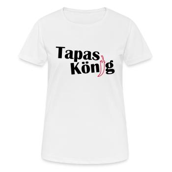 Tabas Koenig - Frauen T-Shirt atmungsaktiv - Weiß - Vorne - AI Model Female 172 dark (172cm)