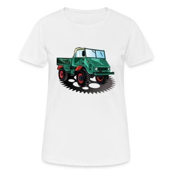 Unimog - Oldtimer - Offroad - Universal motor device - Women's Breathable T-Shirt - white - Front - AI Model Female 172 dark (172cm)