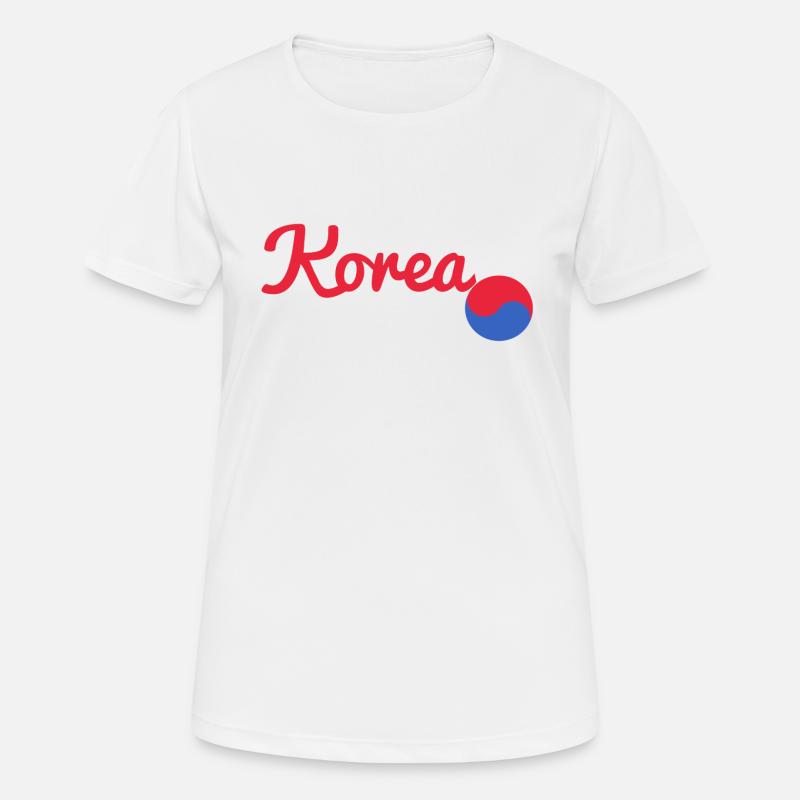 Korea red - Women's Breathable T-Shirt - white