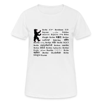 berlin s2 - Women's Breathable T-Shirt - white - Front - AI Model Female 172 dark (172cm)
