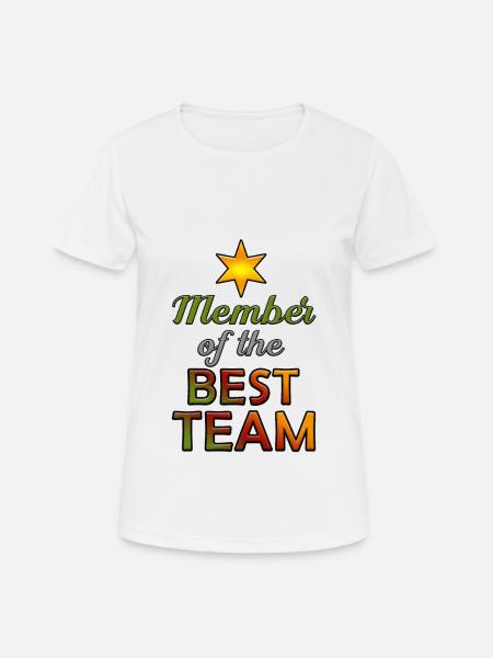 Member of the best team - Women's Breathable T-Shirt - white