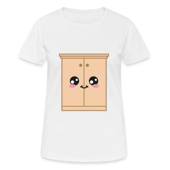 Cabinet Kawaii Cute - Women's Breathable T-Shirt - white - Front - AI Model Female 172 dark (172cm)