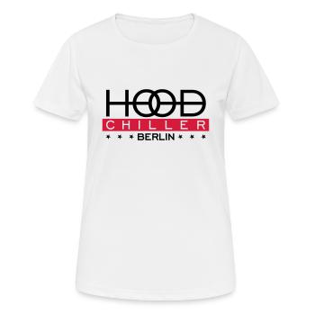 Double O capot Chiller Berlin - T-shirt respirant Femme - blanc - Devant - AI Model Female 172 dark (172cm)