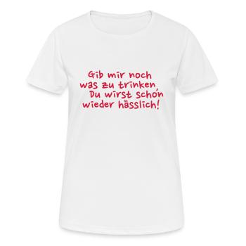Alkohol - Frauen T-Shirt atmungsaktiv - Weiß - Vorne - AI Model Female 172 dark (172cm)