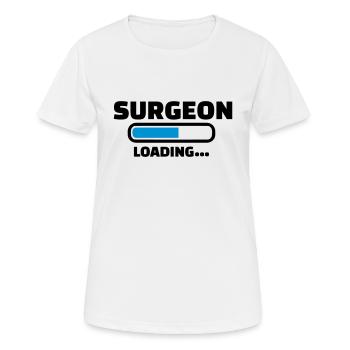Chirurgien - T-shirt respirant Femme - blanc - Devant - AI Model Female 172 dark (172cm)