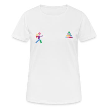 édition hipster jogging - T-shirt respirant Femme - blanc - Devant - AI Model Female 172 dark (172cm)