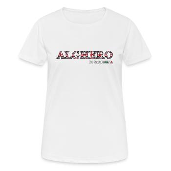 Alghero di Sardegna - Women's Breathable T-Shirt - white - Front - AI Model Female 172 dark (172cm)