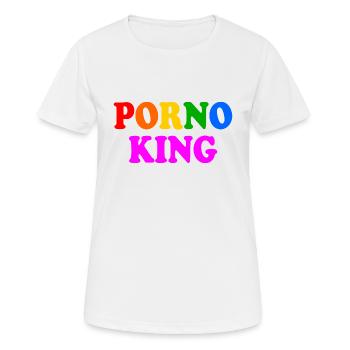 Porno king gay - Frauen T-Shirt atmungsaktiv - Weiß - Vorne - AI Model Female 172 dark (172cm)