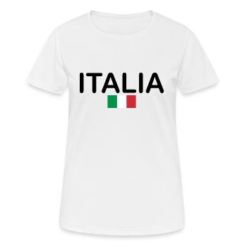 Italy - Women's Breathable T-Shirt - white - Front - AI Model Female 172 dark (172cm)