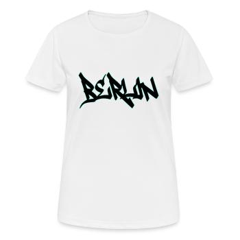 Berlin - Frauen T-Shirt atmungsaktiv - Weiß - Vorne - AI Model Female 172 dark (172cm)