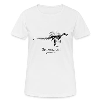Spinosaurus noir - T-shirt respirant Femme - blanc - Devant - AI Model Female 172 dark (172cm)