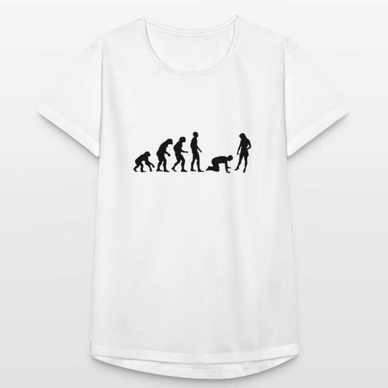 Evolution Mann Frauen T-Shirt atmungsaktiv