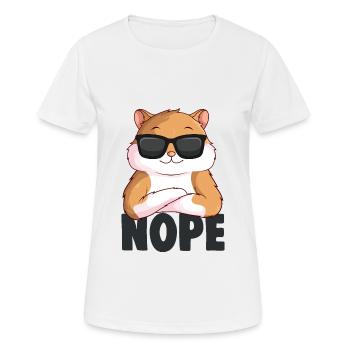 Hamster - Frauen T-Shirt atmungsaktiv - Weiß - Vorne - AI Model Female 172 dark (172cm)
