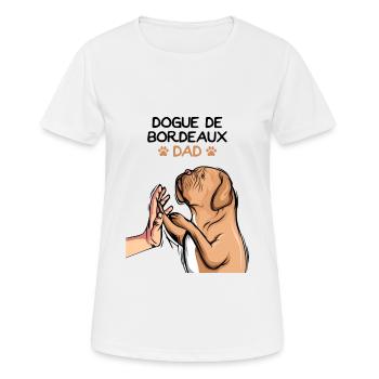 Dogue de Bordeaux Dogue Chiens - T-shirt respirant Femme - blanc - Devant - AI Model Female 172 dark (172cm)