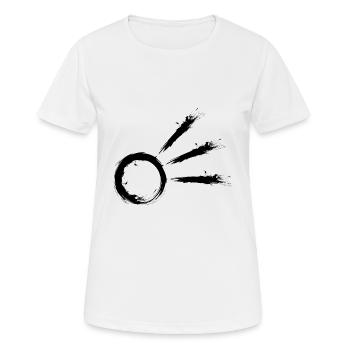 Komet Symbol Schweifstern Astrologie Astronomie - Frauen T-Shirt atmungsaktiv - Weiß - Vorne - AI Model Female 172 dark (172cm)
