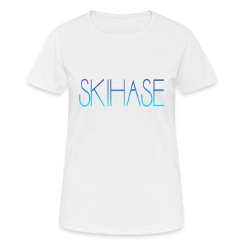 Skihase - Frauen T-Shirt atmungsaktiv - Weiß - Vorne - AI Model Female 172 dark (172cm)